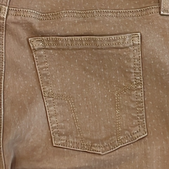 Fossil Super Skinny Light Brown Tan Dotted Patterned Jeans - Size 29 Women’s - Picture 9 of 17